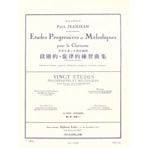 Paul Jeanjean: Etudes progressives et mélodiques Vol.1 (Clarinet solo)
