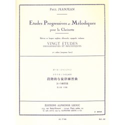 Paul Jeanjean: Etudes progressives et m&eacute;lodiques Vol.2 (Clarinet solo)