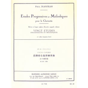 Paul Jeanjean: Etudes progressives et mélodiques Vol.2 (Clarinet solo)