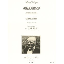 Marcel Mo&yuml;se: 20 Etudes d'apr&egrave;s Kreutzer (Flute solo)