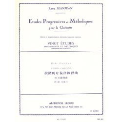 Paul Jeanjean: Etudes progressives et m&eacute;lodiques Vol.3 (Clarinet solo)