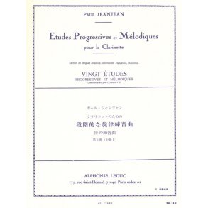 Paul Jeanjean: Etudes progressives et mélodiques Vol.3 (Clarinet solo)
