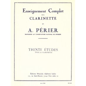 Auguste Périer: 30 Etudes (Clarinet solo)