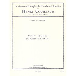 Henri Couillaud: 20 Etudes de Perfectionnement (Trombone solo)