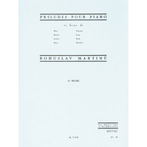 Bohuslav Martinu: Préludes Pour Piano