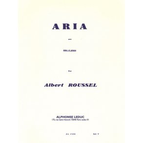 Albert Roussel: Aria For Flute And Piano