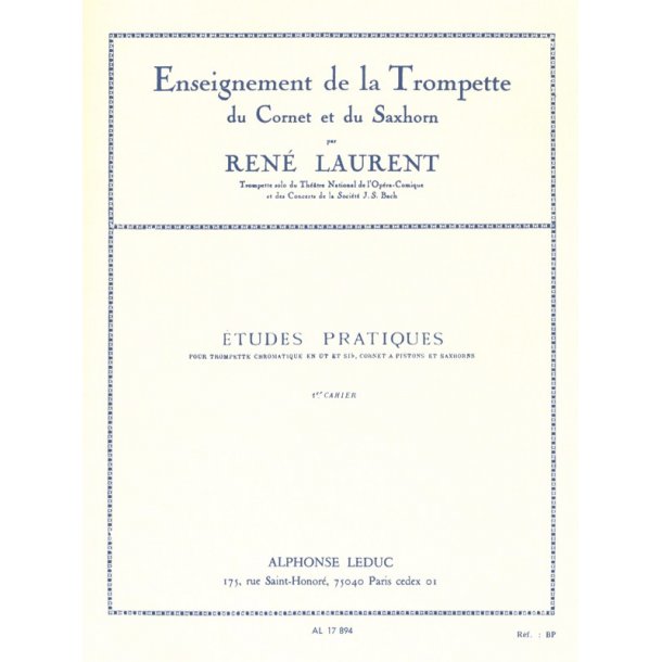 Albert Laurent: Etudes pratiques Vol.1 (Trumpet solo)