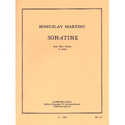 Bohuslav Martinu: Sonatine Pour Deux Violons Et Piano