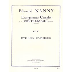 Edouard Nanny: Dix Etudes-Caprices - Double Bass Solo