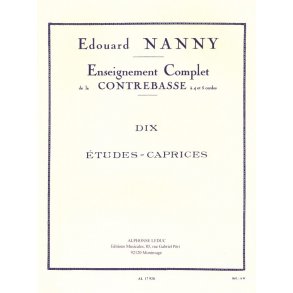 Edouard Nanny: Dix Etudes-Caprices - Double Bass Solo