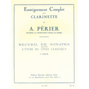 Various Composers: Recueil de Sonates Vol.1 (Clarinet solo)