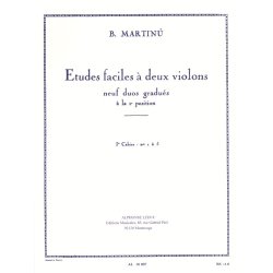 Bohuslav Martinu: Etudes faciles &agrave; deux Violons H191, Vol.1 (Violins 2)
