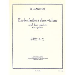 Bohuslav Martinu: Etudes faciles &agrave; deux Violons H191, Vol.2 (Violins 2)