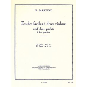 Bohuslav Martinu: Etudes faciles à deux Violons H191, Vol.2 (Violins 2)