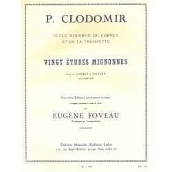 P. Clodomir: 20 Etudes mignonnes Op.18 (Trumpet solo)