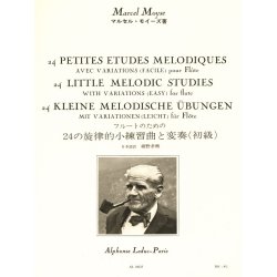 Marcel Mo&yuml;se: 24 Petites Etudes M&eacute;lodiques Avec Variations For Flute