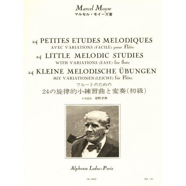 Marcel Mo&yuml;se: 24 Petites Etudes M&eacute;lodiques Avec Variations For Flute