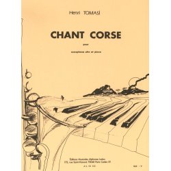 Henri Tomasi: Chant Corse (Alto Sax & Piano)
