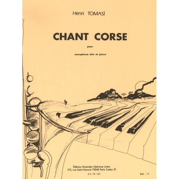 Henri Tomasi: Chant Corse (Alto Sax & Piano)