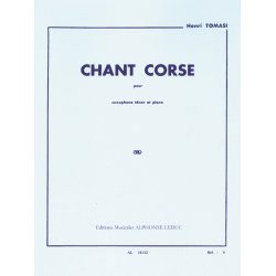 Henri Tomasi: Chant corse (Saxophone-Tenor & Piano)