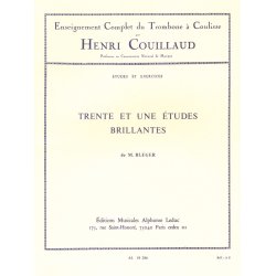Henri Couillaud: 31 Etudes brillantes (Trombone solo)