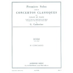 Jacques-Pierre Rode: Solo No.1 from Concerto No.6 (Violin & Piano)
