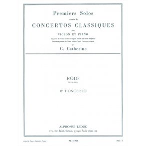 Jacques-Pierre Rode: Solo No.1 from Concerto No.6 (Violin & Piano)