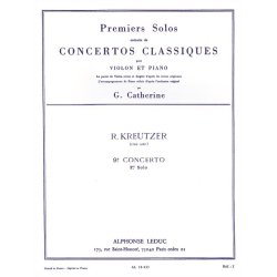 Rodolphe Kreutzer: Solo No.1 from Concerto No.9 in E minor (Violin & Piano)