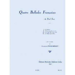 Henriette Puig-Roget: Quatre Ballade Françaises For Voice And Piano