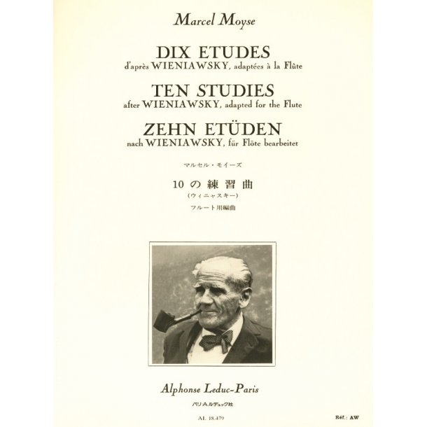 Marcel Mo&yuml;se: 10 Etudes d'apr&egrave;s Wieniawsky (Flute solo)