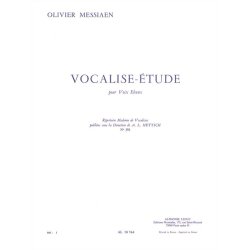 Olivier Messiaen: Vocalise-Etude Pour Voix Elevees