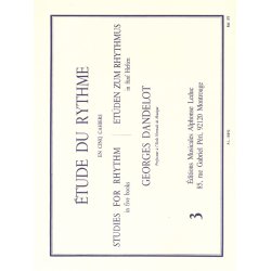 Georges Dandelot: Etude de Rythme Vol.3: Rythmes simultan&eacute;es (Book)