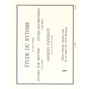 Georges Dandelot: Etude de Rythme Vol.3: Rythmes simultanées (Book)