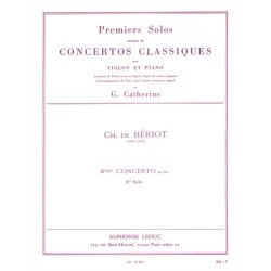 Georges Catherine: First Solos extracted from the Classic Concertos (B&eacute;riot''s Concert No. 9), for Violin and Piano