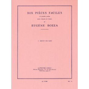 Eugène Bozza: Pièces faciles No.3: Menuet des Pages (Violin & Piano)