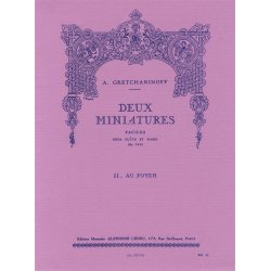 Aleksandr Tikhonovich Gretchaninov: Suite miniature Op.145, No.8: Au Foyer (Flute & Piano)