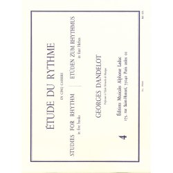 Georges Dandelot: Etude de Rythme Vol.4: Mesures simples (Book)