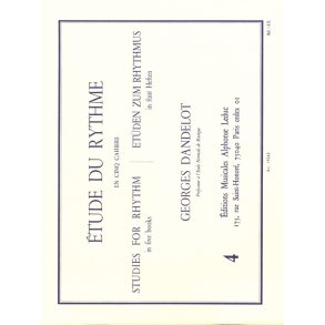 Georges Dandelot: Etude de Rythme Vol.4: Mesures simples (Book)