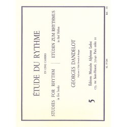 Georges Dandelot: Etude de Rythme Vol.5: Mesures compos&eacute;es (Book)