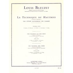 L. Bleuzet: Technique du Hautbois Vol.1: Etude rationelle des Gammes (Oboe solo)