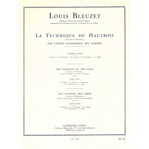 L. Bleuzet: Technique du Hautbois Vol.1: Etude rationelle des Gammes (Oboe solo)
