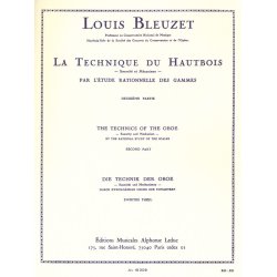 L. Bleuzet: Technique du Hautbois Vol.2: Etude rationelle des Gammes (Oboe solo)