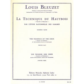 L. Bleuzet: Technique du Hautbois Vol.2: Etude rationelle des Gammes (Oboe solo)
