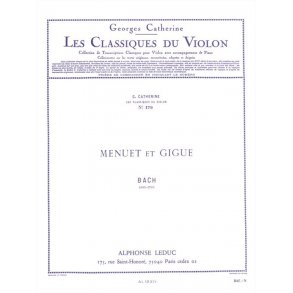 Johann Sebastian Bach: Menuet et Gigue (Classiques No.179) (Violin & Piano)
