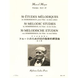 Marcel Moyse: 50 Melodic Studies after Demersseman, Op. 4 - Volume 1 (Flute)
