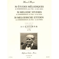 Marcel Moyse: 50 Melodic Studies by Demersseman, for Flute (Volume 2)
