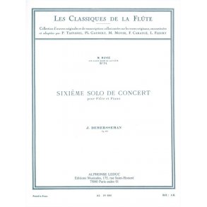 Jules-Auguste Edouard Demersseman: Solo de Concert No.6, Op.82 (Classiques No.74) (Flute & Piano)