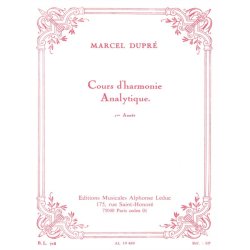 Dupre Cours D'harmonie Analytique 1ere Annee Bl718 Book Music Theory