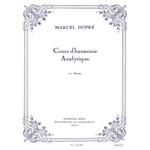 Dupre Cours D'harmonie Analytique 2eme Annee Bl719 Book