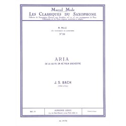 Aria From Suite D Bwv 1068 Alto Sax/Pno